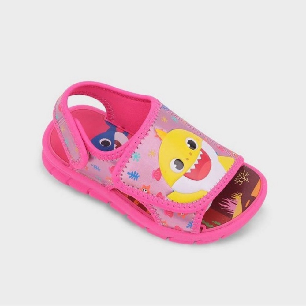 Baby Shark Pink Strap Sandals